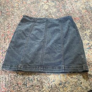Free People dark blue jean skirt.
